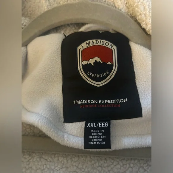 ๐HP๐1 Madison Expedition Fleece Womens Hooded Gray Jacket |SZ XXL โฆ - Picture 2 of 5